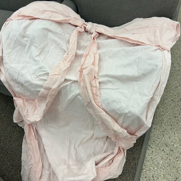 LoveShackFancy x Pottery Barn Oversized Bow Light Filtering Curtain Window Panel - Picture 3 of 6